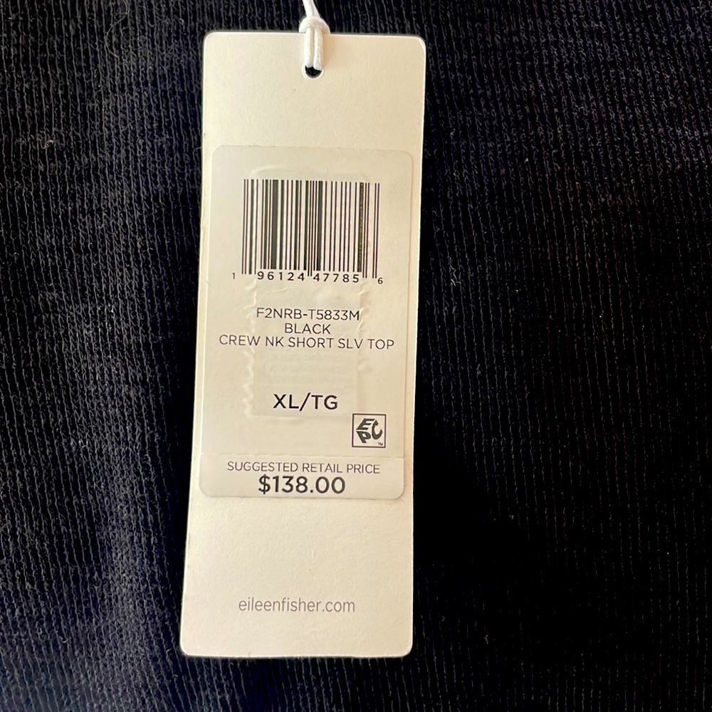 Eileen Fisher Crew Neck Short Sleeve Top
